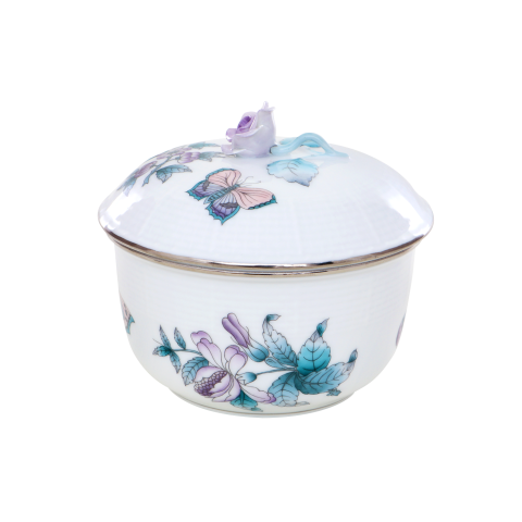 Sugar basin, rose knob