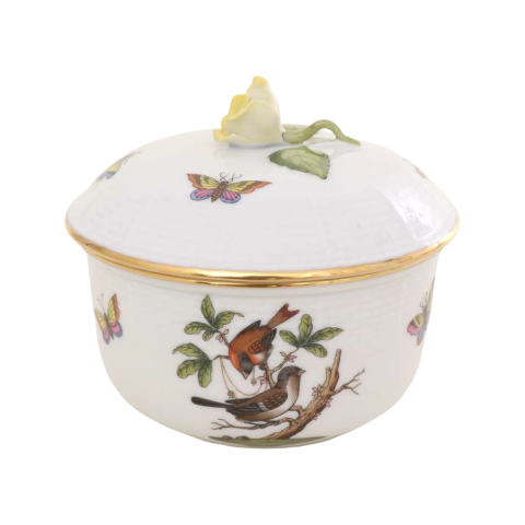 Sugar basin, rose knob