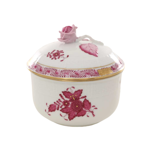 Sugar basin, rose knob