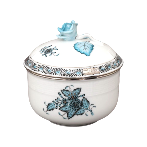 Sugar basin, rose knob