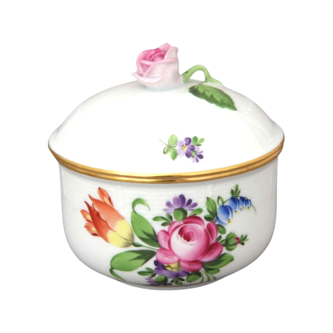 Sugar basin, rose knob