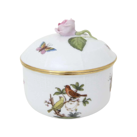 Sugar basin, rose knob