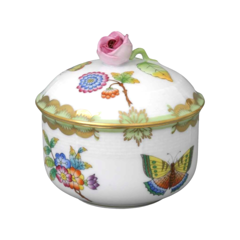 Sugar basin, rose knob