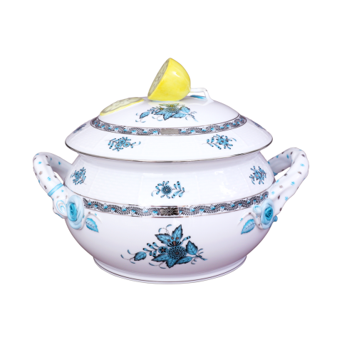 Soup tureen, lemon knob