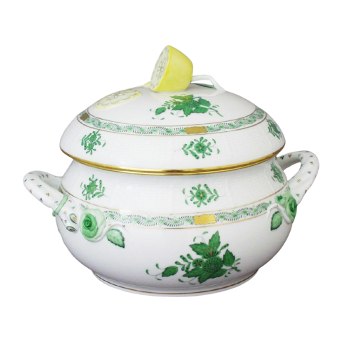 Soup tureen, lemon knob