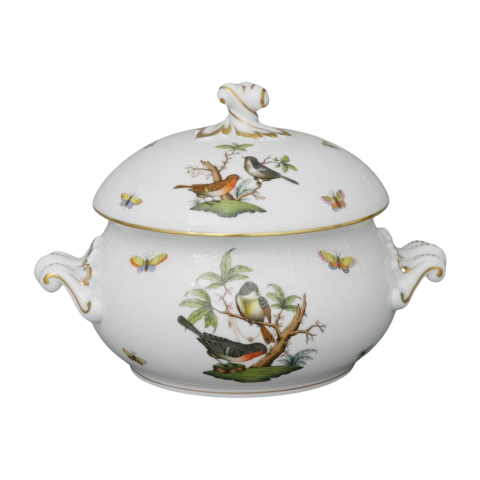 Soup tureen, twisted knob