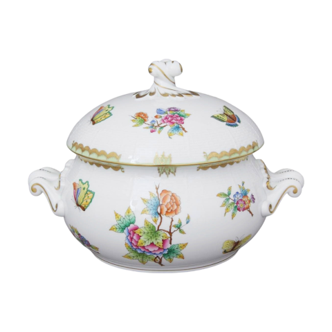 Soup tureen, twisted knob