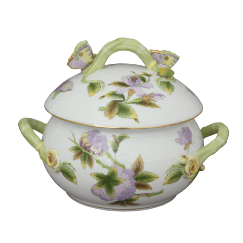 Soup tureen, butterfly knob