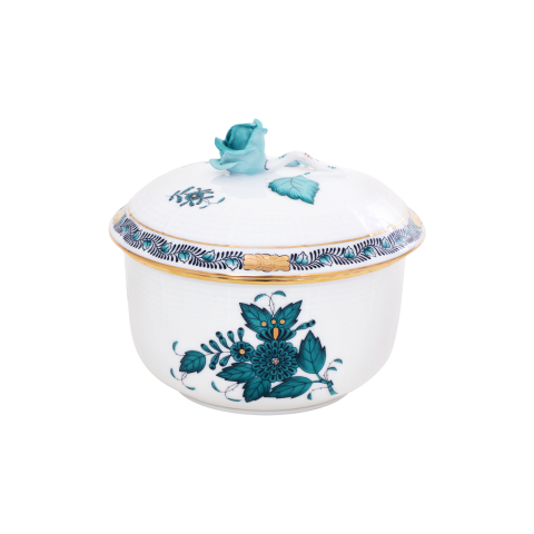 Sugar basin, rose knob