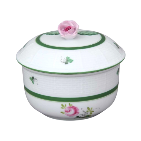 Sugar basin, rose knob