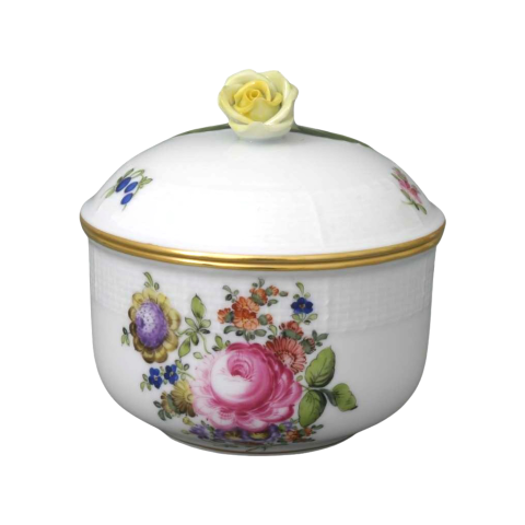 Sugar basin, rose knob