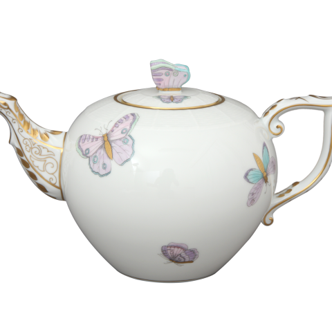 Teapot, butterfly knob