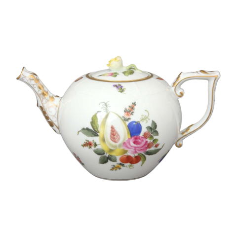 Teapot, rose knob