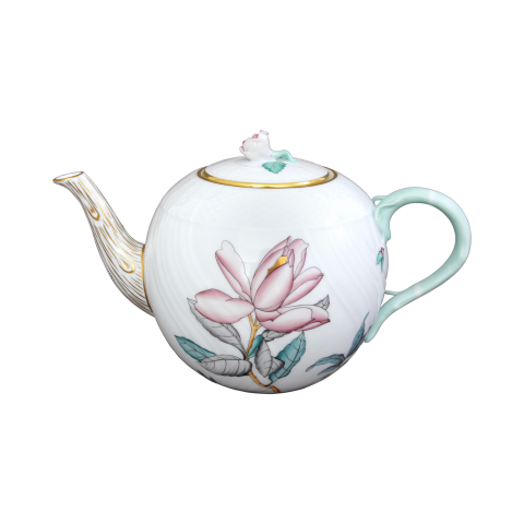 Teapot, rose knob