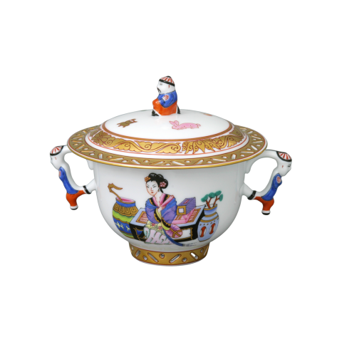 Sugar basin, mandarin knob