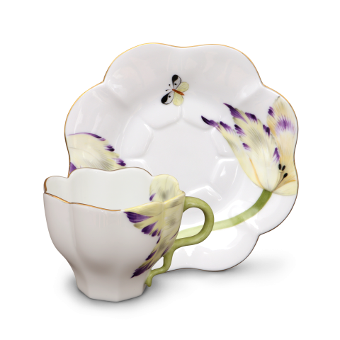 Teacup with saucer