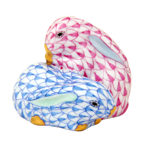 Pair of rabbits, miniature