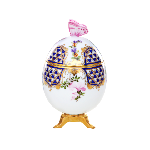 Egg, butterfly finial