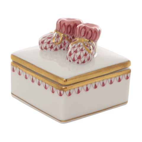 Bonbonnier, baby bootie knob