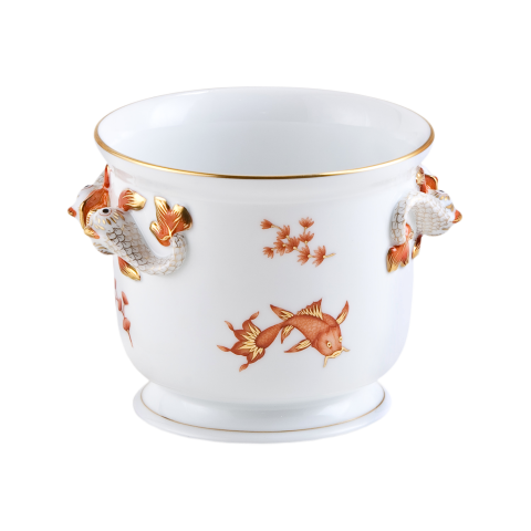 Flowerpot, dolphin handle