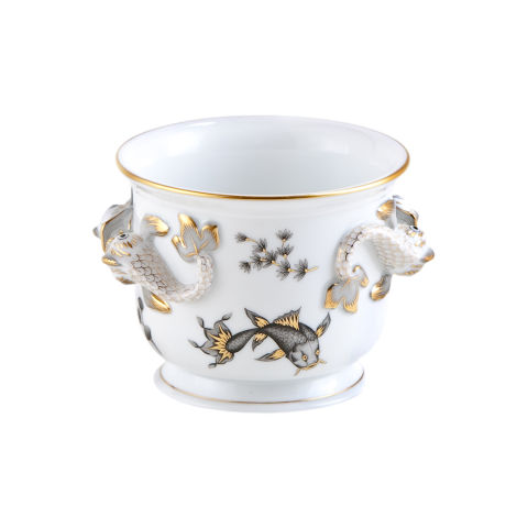 Flowerpot, dolphin handle