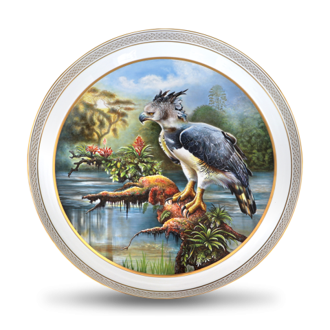 Ornamental plate, open-work