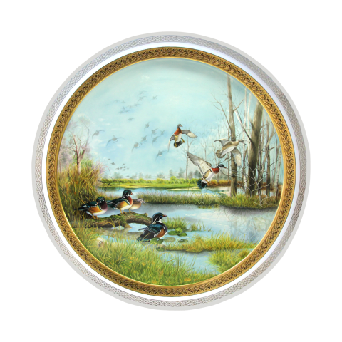 Ornamental plate, open-work