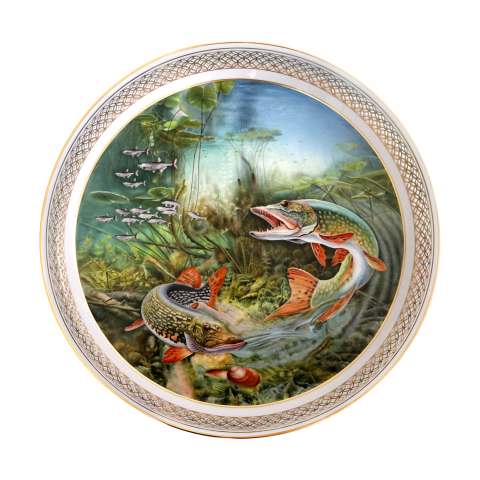 Ornamental plate, open-work