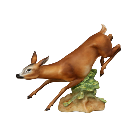 Deer jumping