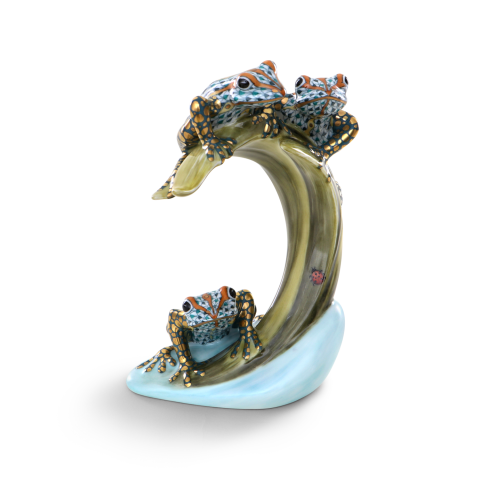 Három béka levélen