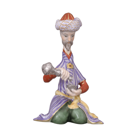 Persian, drinking tea