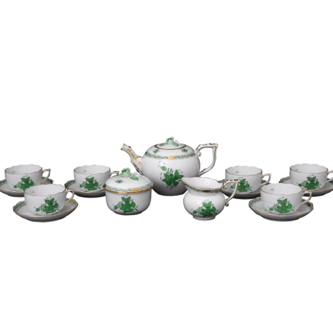 Tea service for 6 persons decorated in AV