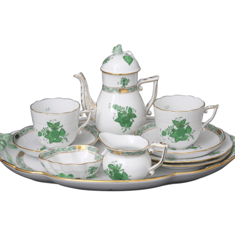 Coffee service for 2 persons decorated in AV