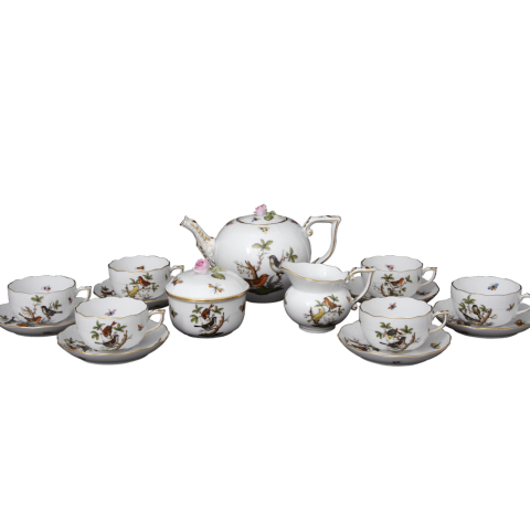 Tea service for 6 persons decorated in RO