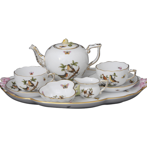 Tea service for 2 persons decorated in RO